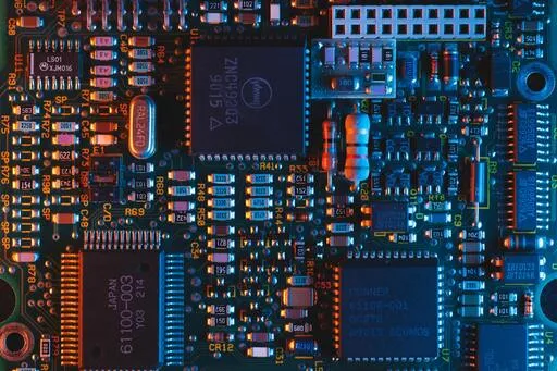 A picture of a motherboard