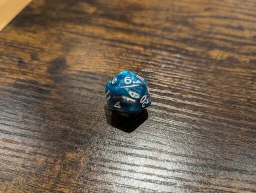 DnD Innovation Roll showing a 6